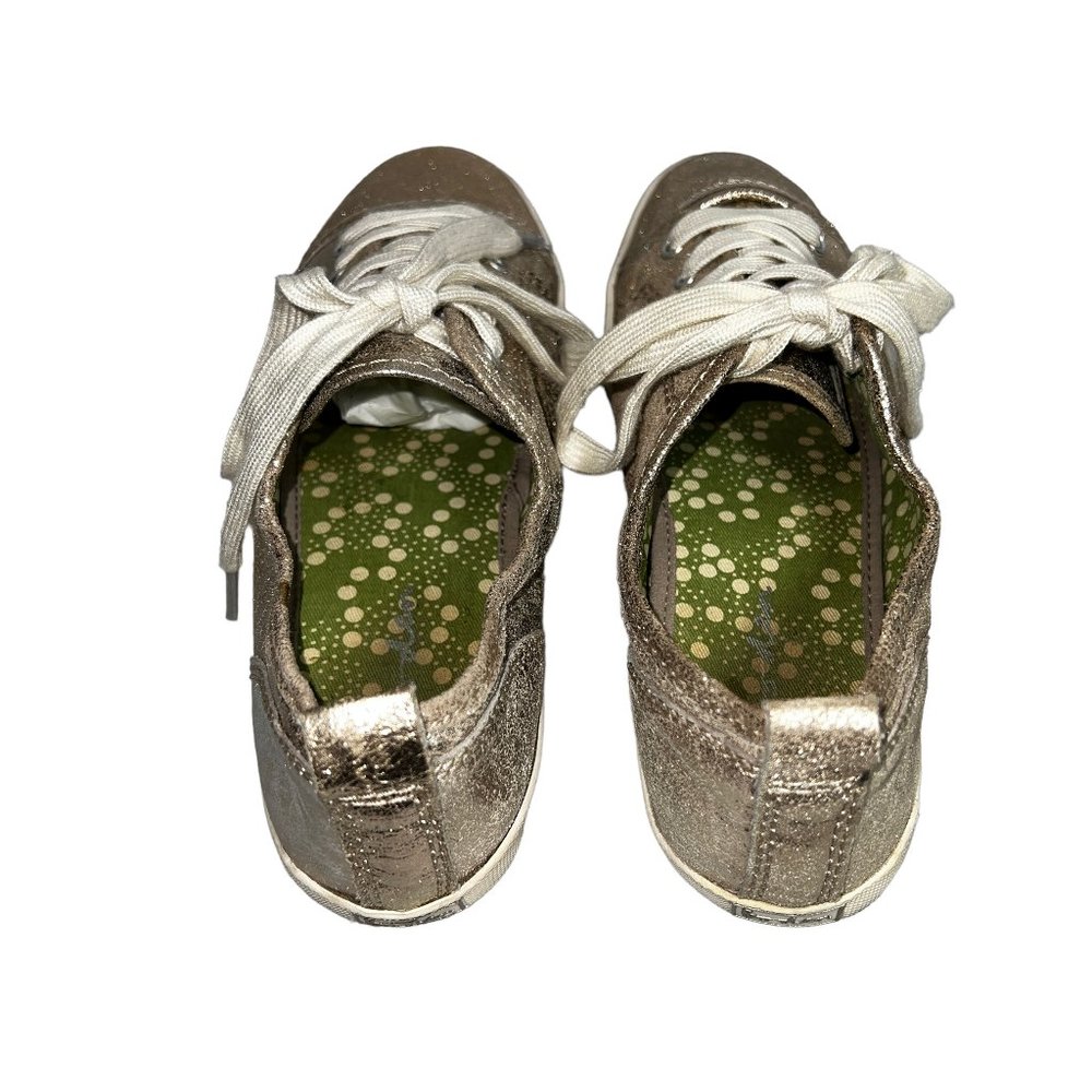 Boden Gold Metallic Canvas Low-Profile Sneakers EU 38 US 7 - Picture 5 of 10